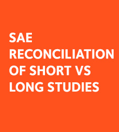 sae reconciliation for long and short studies